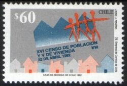 1992  Freimarke: 16. Volkszählung