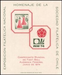 1969  Freimarke - Fußball-WM 1974