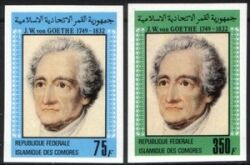 Komoren 1982  Johann Wolfgang von Goethe - ungezähnt