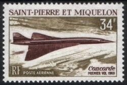 St. Pierre & Miquelon 1969  Überschallflugzeug "Concorde"