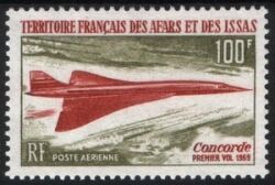 Afar und Issa 1969  Überschallflugzeug "Concorde"