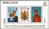 Belize 1982  Charles & Diana - Geburt von Prinz William