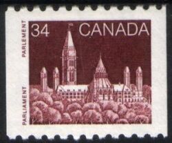 Canada 1985  Freimarke: Parlamentsgebäude aus Rolle