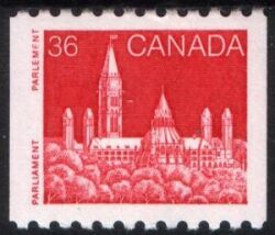 Canada 1987  Freimarken: Parlamentsgebäude - Rollenmarke