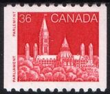 Canada 1987  Freimarken: Parlamentsgebäude - Rollenmarke