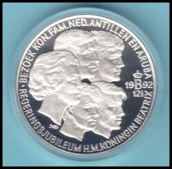 Nederland - 1992  25 Ecu  Regierungsjubiläum