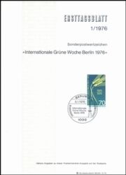 1976  Amtliche Ersttagsblätter im kompl. Jahrgang
