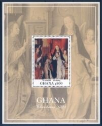 Ghana 1991  Weihnachten: Religiöse Malerei