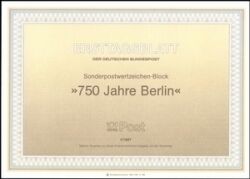 1987  Amtliche Ersttagsblätter im kompl. Jahrgang