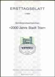 1984  Amtliche Ersttagsblätter im kompl. Jahrgang