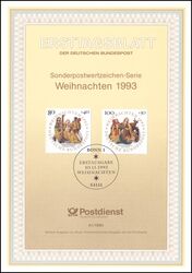 1993  Amtliche Ersttagsbltter im kompl. Jahrgang