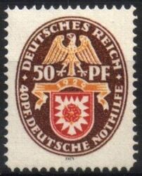 1929  Deutsche Nothilfe - Wappenzeichnung