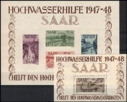 1948  Hochwasserhilfe - Blockpaar