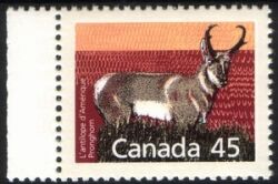 Canada 1990  Freimarken: Sugetiere - Gabelbock