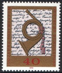 1972  100 Jahre Postmuseum in Frankfurt