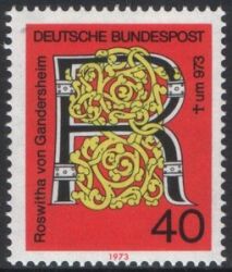 1973  Todestag von Roswitha v. Gandersheim