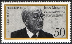 1977  Ernennung von Jean Monnet zum Ehrenbrger Europas