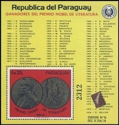 Paraguay 1977  Nobelpreismedaille