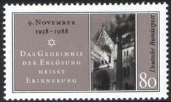 1988  Jahrestag der Reichskristallnacht 