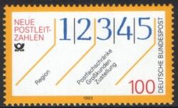 1993  Neue Postleitzahlen