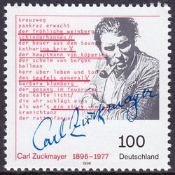 1996  Geburtstag von Carl Zuckmayer