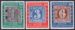 1949  100 Jahre Deutsche Briefmarken - Satz