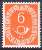 1951  Freimarke: Posthorn 126
