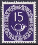 1951  Freimarke: Posthorn 129