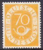 1951  Freimarke: Posthorn 136