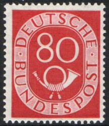 1951  Freimarke: Posthorn 137