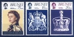 Brunei 1977  Regierungsjubilum Knigin Elisabeth