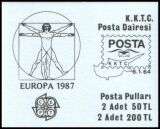 1987  Europa: Moderne Architektur - Markenheftchen