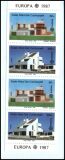 1987  Europa: Moderne Architektur - Markenheftchen