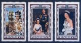 Penrhyn 1977  25 Jahre Krönung Queen Elisabeth