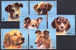 Liberia 1974  Hunderassen