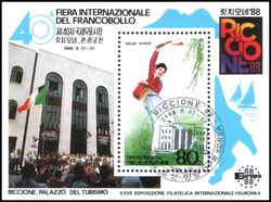 Korea-Nord 1988  Internationale Briefmarkenausstellung RICCIONE `86