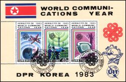Korea-Nord 1983  Weltkommunikationsjahr