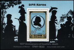 Korea-Nord 1982  150. Todestag von Johann Wolfgang v. Goethe