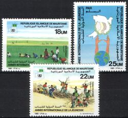 Mauretanien 1986  Internationales Jahr der Jugend