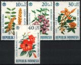Indonesien 1966  Tag der sozialen Fürsorge: Blumen