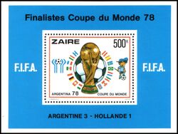 Kongo 1978  Fuball-Weltmeisterschaft in Argentinien