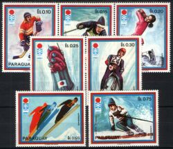 Paraguay 1971  Werbung für die Olympischen Spiele in Sapporo