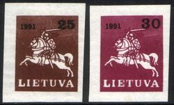 1991  Freimarken: Litauischer Reiter