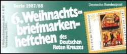 1987  Deutsches Rotes Kreuz - 6. Weihnachtsmarkenheftchen