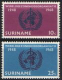 Surinam 1968  20 Jahre Weltgesundheitsorganisation (WHO)