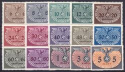 1940  Dienstmarken: Hoheitszeichen - großes Format