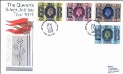 1977  Königliche Reise durch Großbritannien 12.7.  Leeds