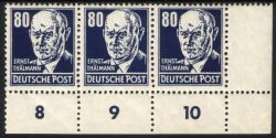 1952  Freimarken: Persönlichkeiten - Ernst Thälmann