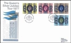 1977  Königliche Reise durch Großbritannien 10.8.  Belfast