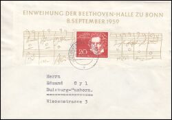 1959  Einzelfrankatur auf Brief
